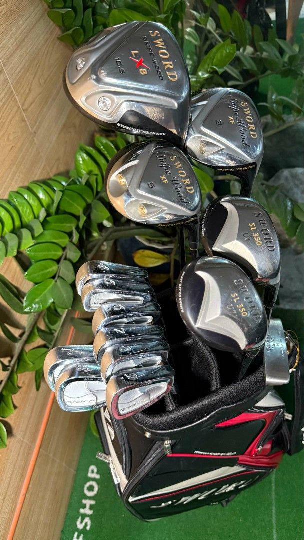 SWORD Golf Club Set with Bag (Category: Golf) located in Rizal. Submitted by delrosariojennilyn16-36720 (Listing ID 1456019330, Image 1). Description: Sword Men's RH Golf Set Included in the set: Sword irons: 4,5,6,7,8,9,P,S - Steel shaft S flex Sword Snipe wood 3 & 6 - R flex Sword SL 350 utility 5 & 7 - R flex Sword Snipe LX8 driver 10.5⁰ - R flex Katana putter Sword golf bag Price: 28,499 📍Loc. San Mateo Rizal 🚚Shipping costs to be shouldere