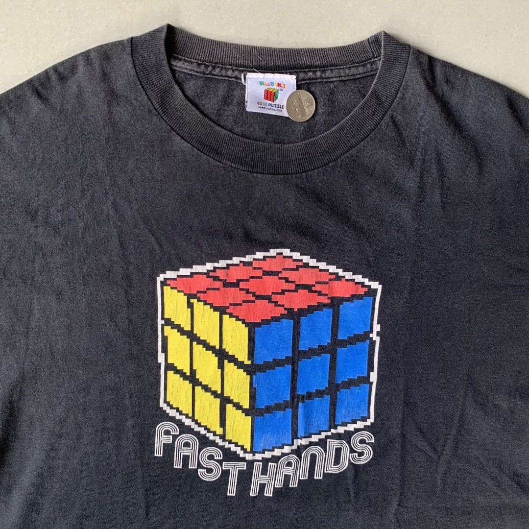 Vintage 2000s Fast Hands Shirt (Category: Tshirts & Polo Shirts ) located in Magalang. Submitted by surebin (Listing ID 1455910086, Image 2). Description: details: measurements width 24” | length 30” dated 2006, rubik’s tag, good fade .
