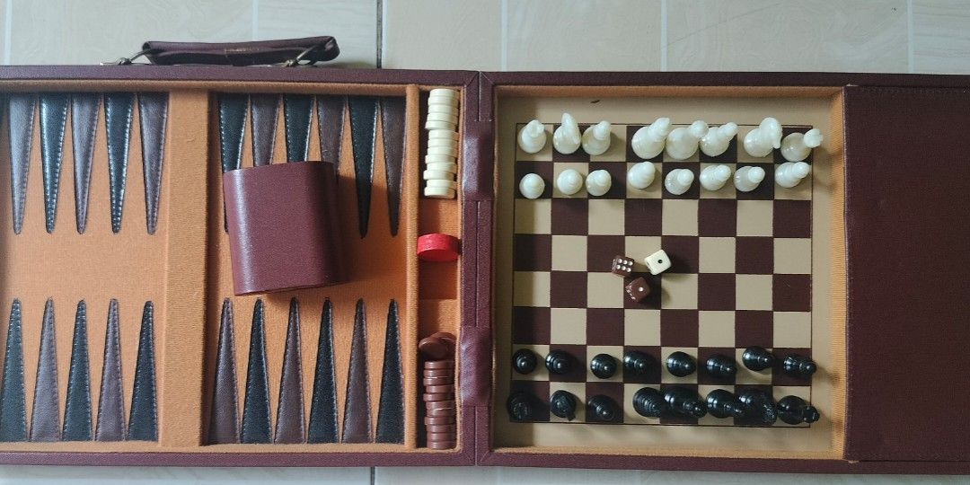 Vintage Wooden Chess & Backgammon (Category: Board Games & Puzzles) located in Manila. Submitted by gdavid3rd380635 (Listing ID 1455871674, Image 1). Description: .