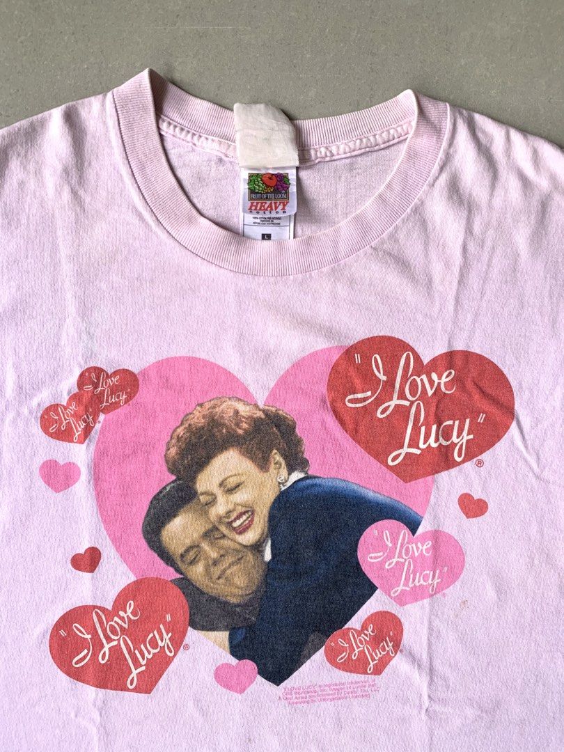 Y2k “I love Lucy” Shirt (Category: Tshirts & Polo Shirts ) located in Magalang. Submitted by surebin (Listing ID 1455911481, Image 2). Description: details: dimensions 20 width” | 28length” fotl tag, size large on tag, licensed, featuring thea beautiful graphics. has stains. .