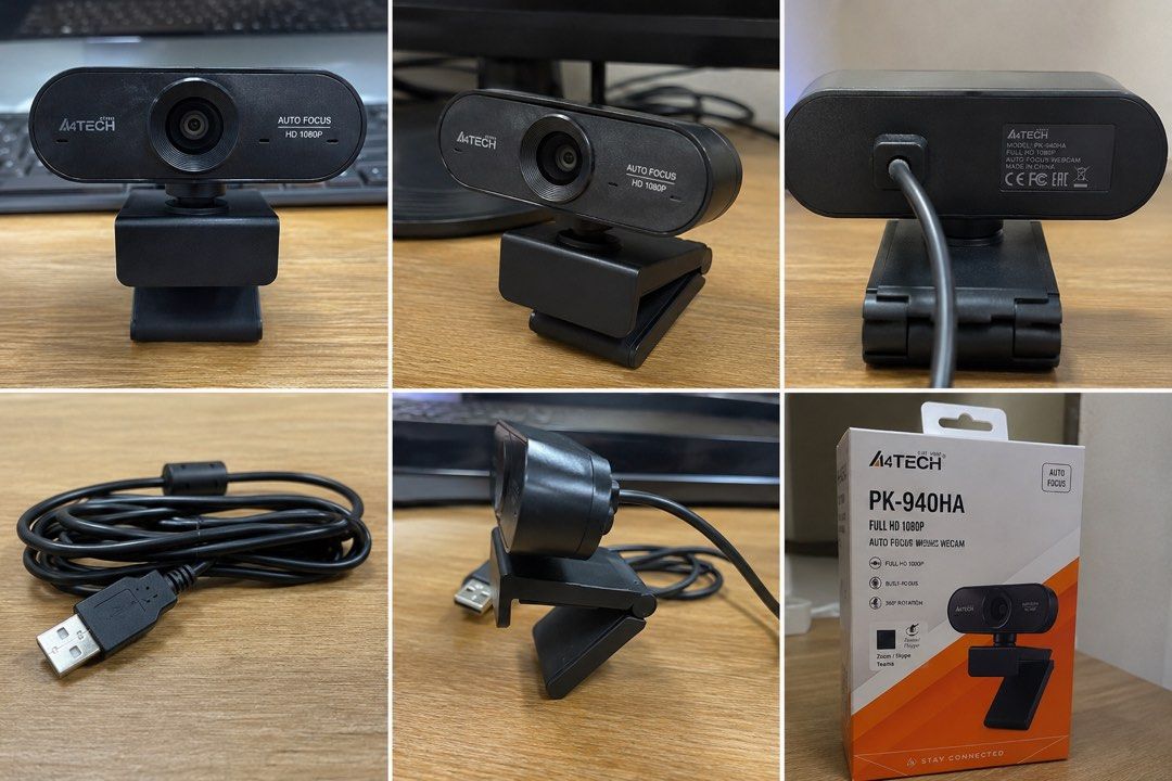 A4TECH PK-940HA FHD 1080P Auto Focus Webcam (Category: Webcams) located in Quezon City. Submitted by jmdguzman0330 (Listing ID 1456056539, Image 2). Description: - A4TECH PK-940HA Webcam - Full HD 1080P resolution for clear video - Autofocus for sharp images - Built-in microphone for clear audio - 360-degree rotation for flexible positioning - USB Plug and Play for easy setup - Ideal for video calls, online meetings, and streaming - Multiple unit