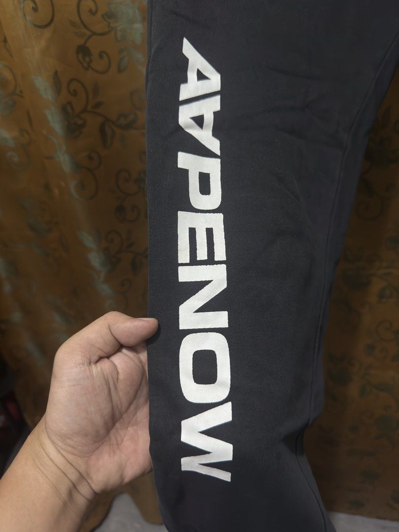 Aape jogger pants (Category: Coats, Jackets and Outerwear) located in Manila. Submitted by mislangers_stuff (Listing ID 1456148430, Image 2). Description: Legit aape pants.