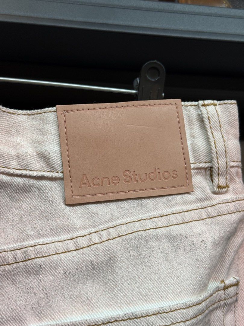 Acne Studios wide leg washed denim pants (Category: Jeans) located in Legazpi City. Submitted by deadthrift (Listing ID 1456184132, Image 3). Description: - size: 28-29 - length: 43 needs wash on butt part.