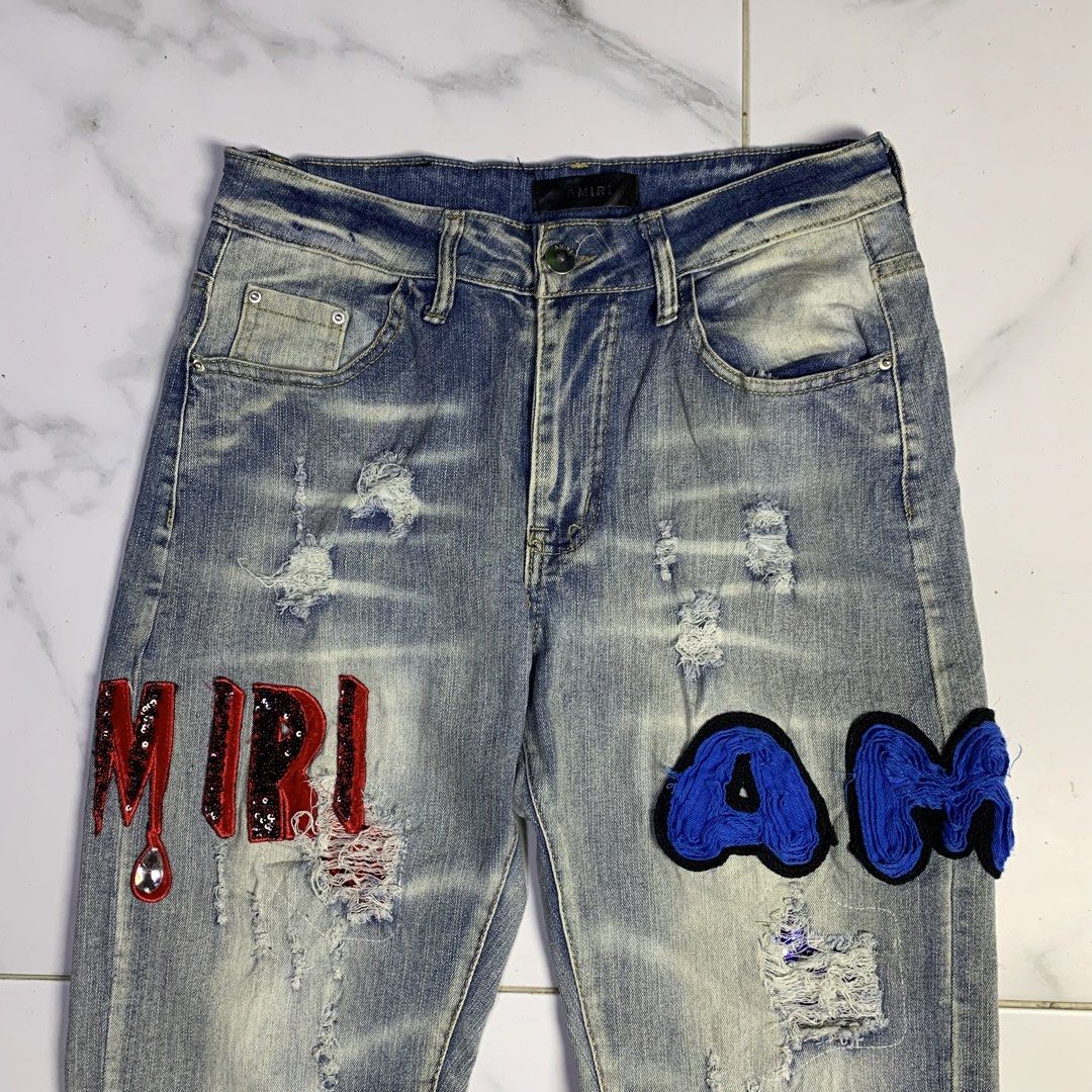Amiri Distressed Rip Jeans Size 30 (Category: Jeans) located in Mandaue City. Submitted by hannahitems (Listing ID 1456180159, Image 3). Description: Amiri Distressed Rip Jeans Size 30 39.5 length 6 hem Excellent 📥.