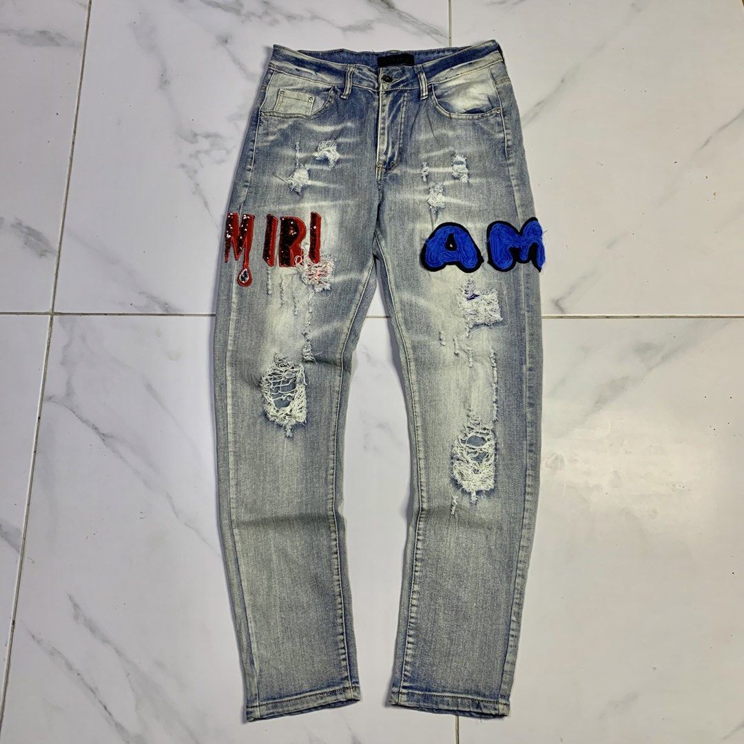 Amiri Distressed Rip Jeans Size 30 (Category: Jeans) located in Mandaue City. Submitted by hannahitems (Listing ID 1456180159, Image 1). Description: Amiri Distressed Rip Jeans Size 30 39.5 length 6 hem Excellent 📥.