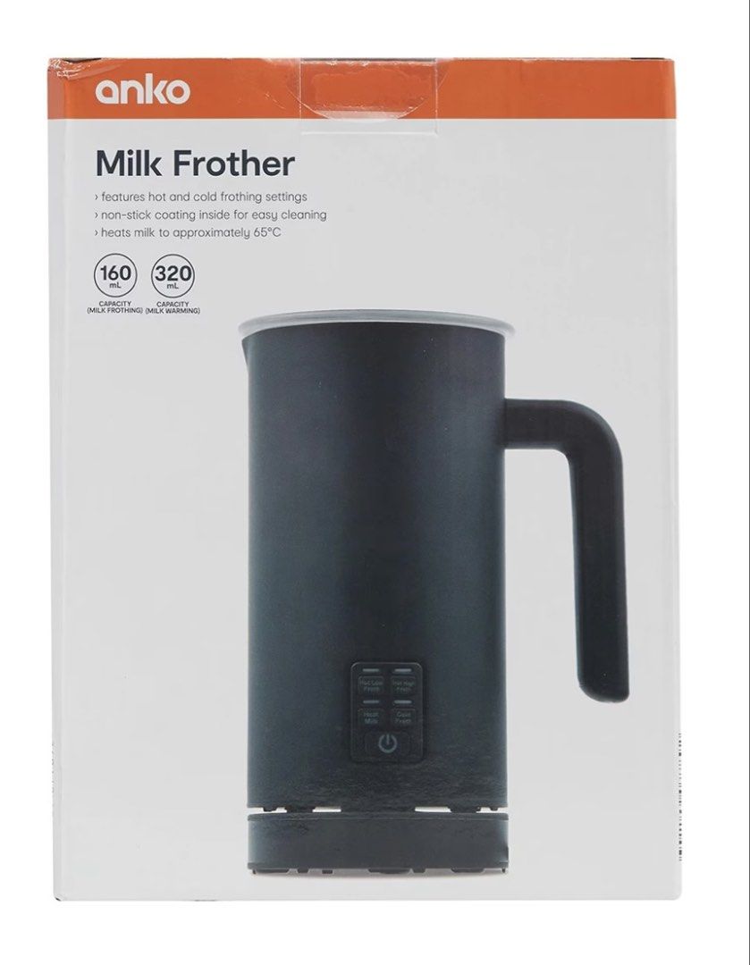 Anko Milk Frother 250ML (Category: Coffee Machines & Makers) located in Angono. Submitted by regineraymundo (Listing ID 1456109056, Image 1). Description: Anko Milk Frother 500ML Brand: Anko (Brand from Australia 🇦🇺 Condition: Surplus (Good as new) 📍Angono,Rizal & Quezon city Product Details: Brand: Anko Color: Matte Black Material: Stainless Steel ☕’V’ spout milk frother for latte art, ☕’V’ shaped silicone seal on cap, Dual functionality ☕ Fr