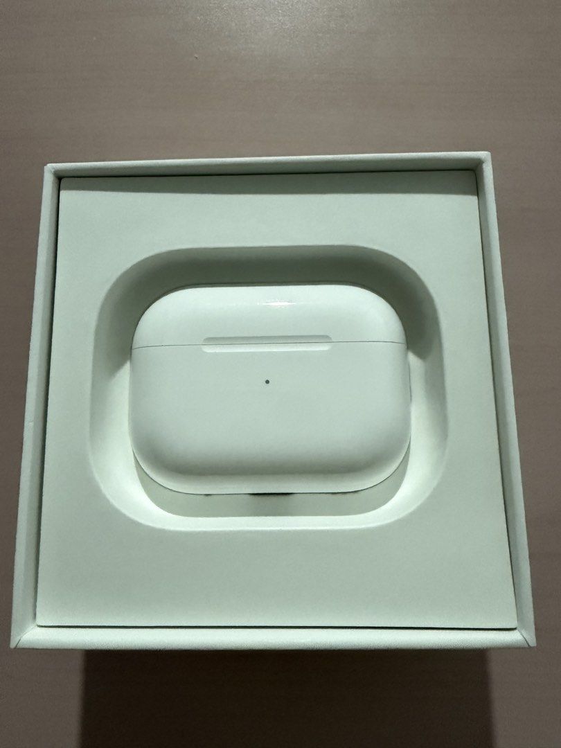 Apple AirPods Pro (2nd generation) with MagSafe Charging Case (Category: Earphones) located in Makati City. Submitted by preciousthings05 (Listing ID 1456198547, Image 3). Description: ‼️RUSH SELLING ‼️ - Apple AirPods Pro (2nd generation) - MagSafe Charging Case included - USB-C to Lightning Cable included - Extra buds included - All original packaging and inserts present - Good as new - Unused (opened only) - Bought in PowerMac Center MOA - Ori