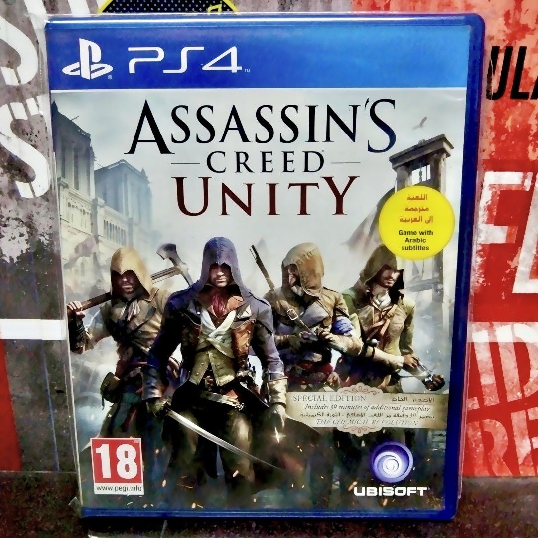 Assassin's Creed Unity Special Edition PS4 Game (Category: PlayStation) located in Apalit. Submitted by reworkz (Listing ID 1456113641, Image 1). Description: - Assassin's Creed Unity for PlayStation 4 Location: Apalit, Pampanga Shipping available via Lalamove / LBC / J&T Meet-up: Apalit / Calumpit MOP: GCash.