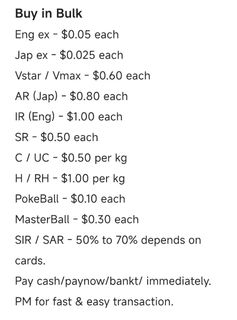 (Category: ) located in . Submitted by pokelextcg (Listing ID 1456055364, Image 1). Description: .