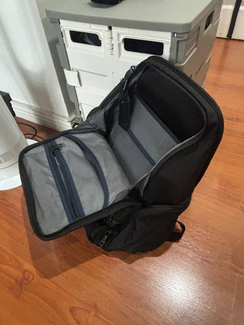 Backpack / laptop bag / Tumi backpacks (Category: Backpacks) located in Caloocan City. Submitted by wildbird_086d1b (Listing ID 1456156697, Image 2). Description: TUMI Alpha 2 Compact Laptop Brief Pack — 26173D2 The 26173D2 model is documented as the Alpha 2 Compact Laptop Brief Pack, in black, made from TUMI’s FXT ballistic nylon. Its listed dimensions are approximately 31 × 40.5 × 18 cm, with a dedicated laptop compartment and removable documen