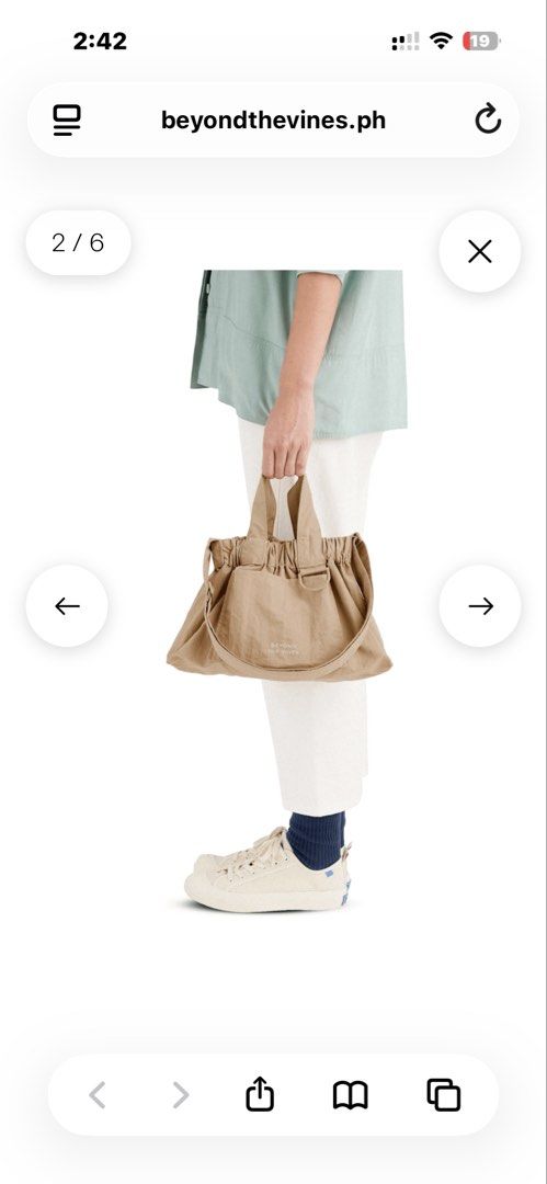 Beyond the Vines XS Dumpling Bag (Category: Cross-body Bags) located in Pasig City. Submitted by chibp (Listing ID 1456109784, Image 3). Description: Beyond the Vines Dumpling Bag Size XS…perfect size for daily use Machine washable Foldable Sling, shoulder, hand carry Super versatile and stylish Original price is ₱3790 Available dark orange, light gray, light pink ₱1900 each .