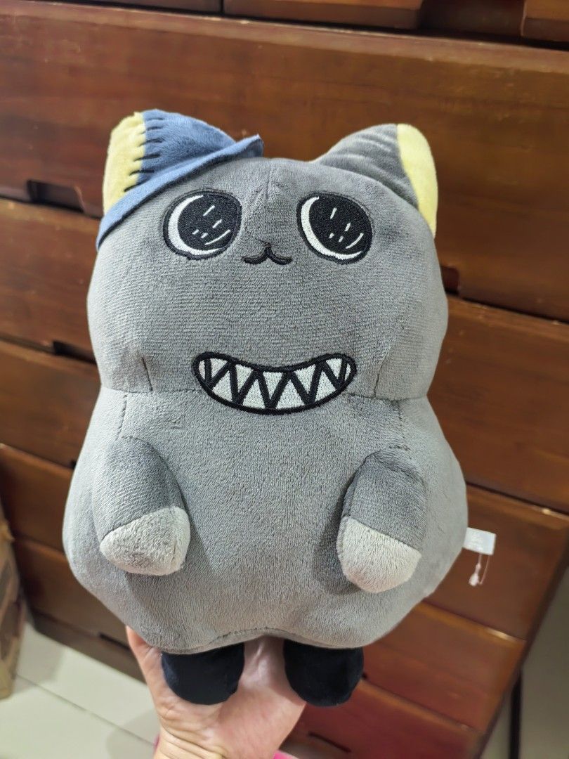 BIG Plush Doll - Tsukaima Munyammy (Category: Plushies & Soft Toys) located in Cebu City. Submitted by dudes_villanueva (Listing ID 1456169547, Image 1). Description: BIG Plush Doll - Tsukaima Munyammy 📌 This specific character is created by the popular online creator Yugashi (ゆ菓子) and was released as a limited-edition amusement crane game prize by the Japanese toy manufacturer Fukuya. 📌 It features a round, grey body, a big stitched toothy gri