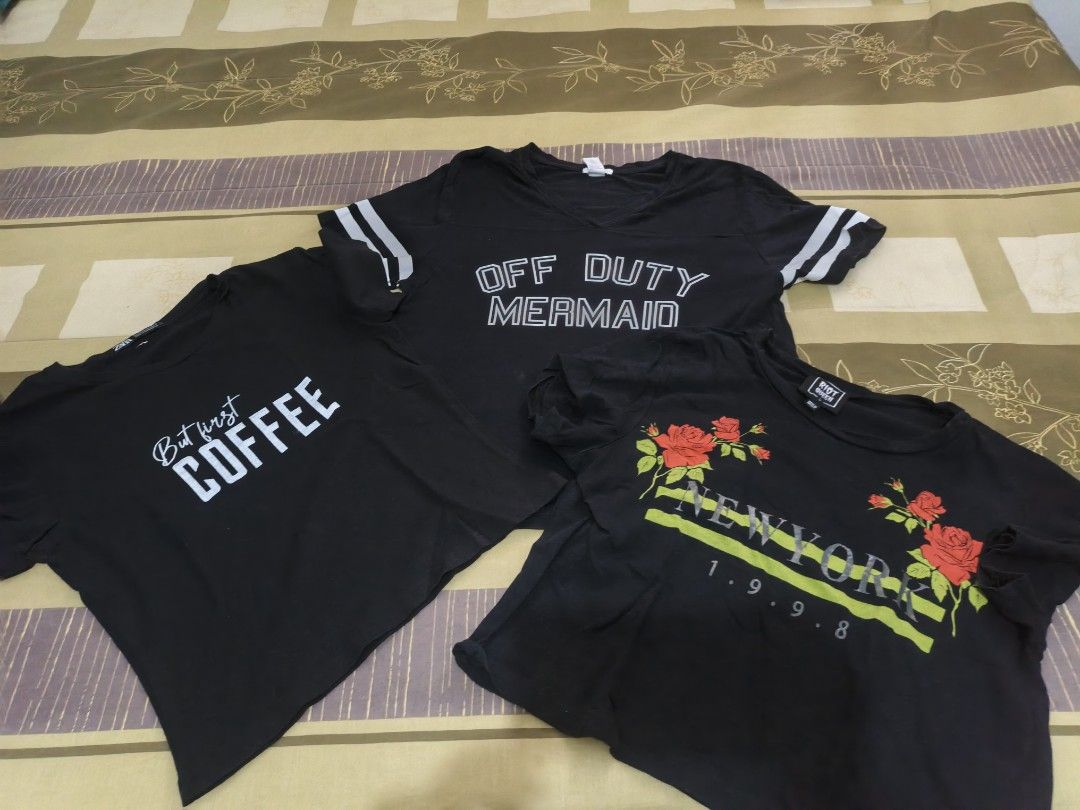 Bundle 3 tops (Category: Shirts) located in Valenzuela. Submitted by emotika (Listing ID 1456059003, Image 1). Description: forever 21, zara cotton comfy suutin. small to med.