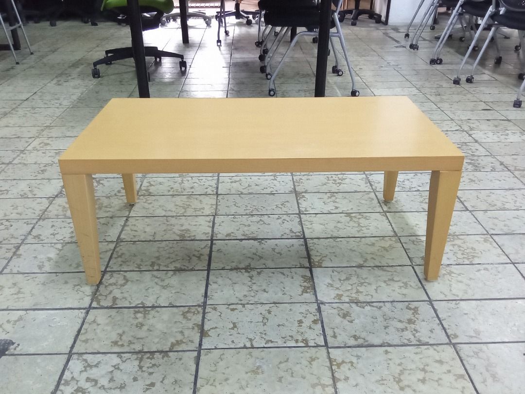 CENTER TABLE (Category: Tables & Sets) located in Valenzuela. Submitted by jesspesongco (Listing ID 1456063193, Image 1). Description: CENTER TABLE BRAND: SOGOKAGU SIZE: W:100 L:50 H:40 PRICE: 4,000 - Simple and sturdy coffee table - Light wood finish - Rectangular shape with four legs - Perfect for living room or study - Easy to clean surface 📍 LOCATION: OFFICEBUSTERS BALINTAWAK 👤 Look for: Hesus 📞 0961-690-4709.