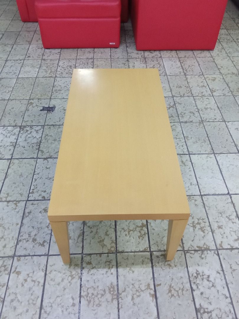 CENTER TABLE (Category: Tables & Sets) located in Valenzuela. Submitted by jesspesongco (Listing ID 1456063193, Image 3). Description: CENTER TABLE BRAND: SOGOKAGU SIZE: W:100 L:50 H:40 PRICE: 4,000 - Simple and sturdy coffee table - Light wood finish - Rectangular shape with four legs - Perfect for living room or study - Easy to clean surface 📍 LOCATION: OFFICEBUSTERS BALINTAWAK 👤 Look for: Hesus 📞 0961-690-4709.
