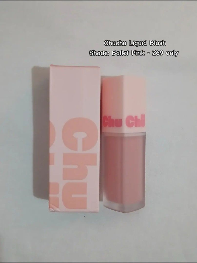 Chuchu Liquid Blush - Ballet Pink (Category: Makeup) located in San Jose. Submitted by ariciammz (Listing ID 1456137196, Image 1). Description: - Chuchu Liquid Blush - Shade: Ballet Pink - Comes in original box - Features 'Chu Chu' branding - Creates a natural, lovely pink flush.