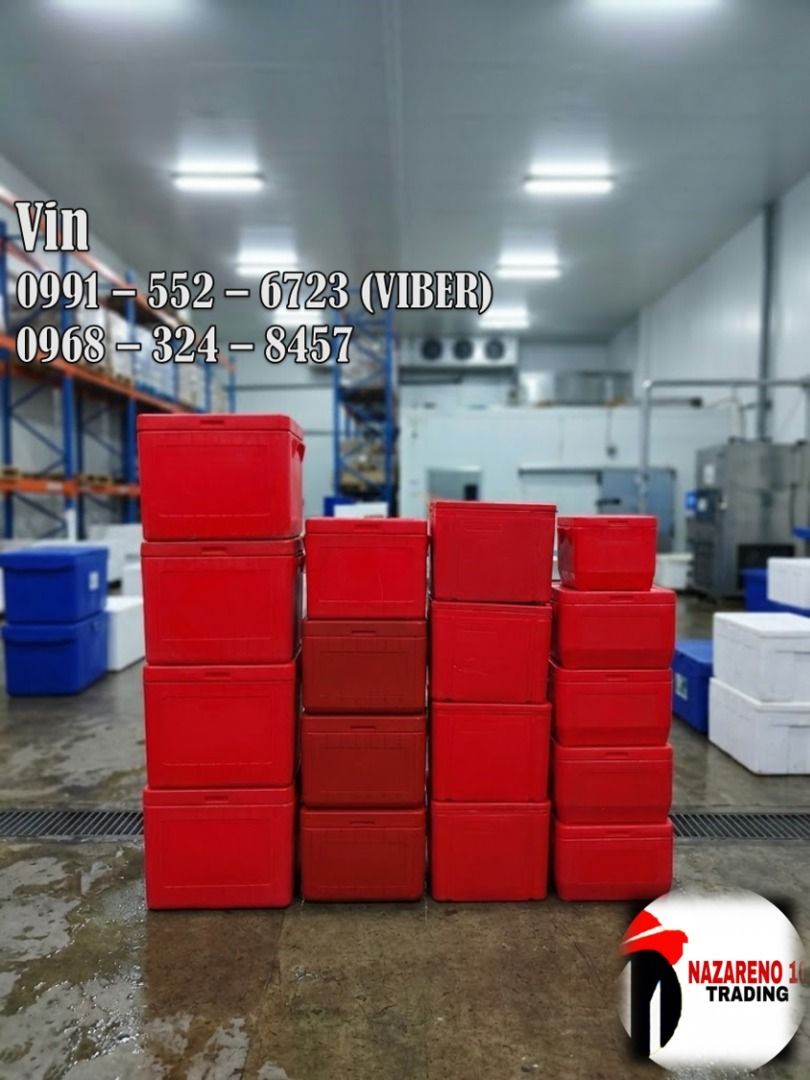 cooler box ice flower 110 liters (Category: Storage Boxes & Baskets) located in Bacoor. Submitted by zx400rr (Listing ID 1456067902, Image 1). Description: 110 Liters Cooler/Ice Box Dimension: 67 x 47 x 56 cm Made of Polyethylene Plastic With UV Stabilizers Also Available in: 70L - 59 x 42 x 48 cm 80L - 57 x 44 x 48 cm 240L - 107 x 59x 59 cm 620L - 113 x 81 x 68 cm 1000L - 146 x 117 x 88 cm For orders: 0991 552 6723 0968 324 8457 0933 855 9510 09