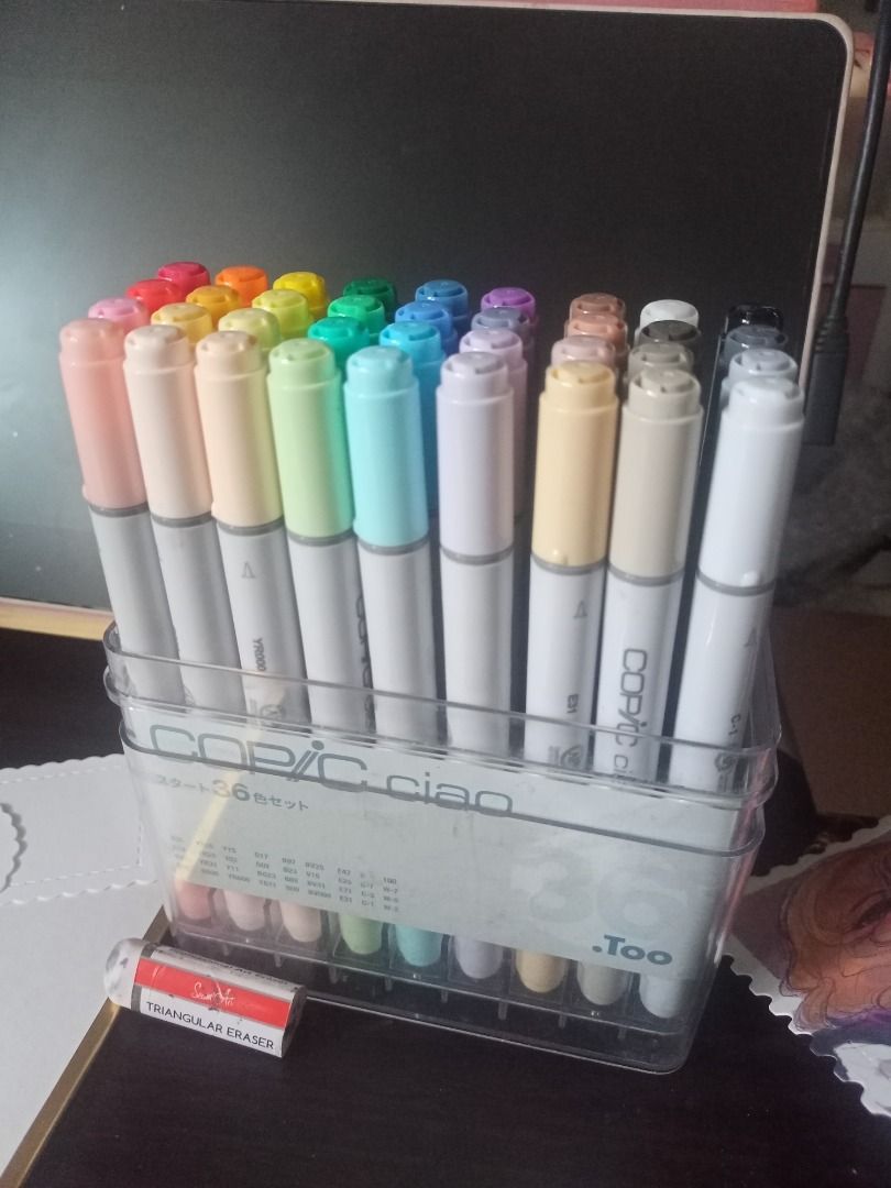 Copic Ciao 36 manga basic set japan exclusive set (Category: Art & Prints) located in Baguio. Submitted by shana.declutter (Listing ID 1456172175, Image 1). Description: For sale or for trade with copic ciao 36A set.