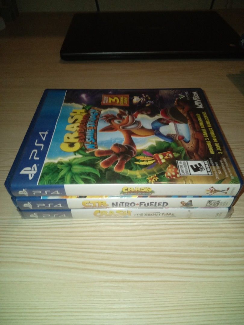 Crash Bandicoot PS4 Games Bundle (Category: PlayStation) located in Lipa City. Submitted by gabesfinds (Listing ID 1456159802, Image 3). Description: Crash bundle, all in like new condition Meetup in lipa city area Thanks for Looking :).