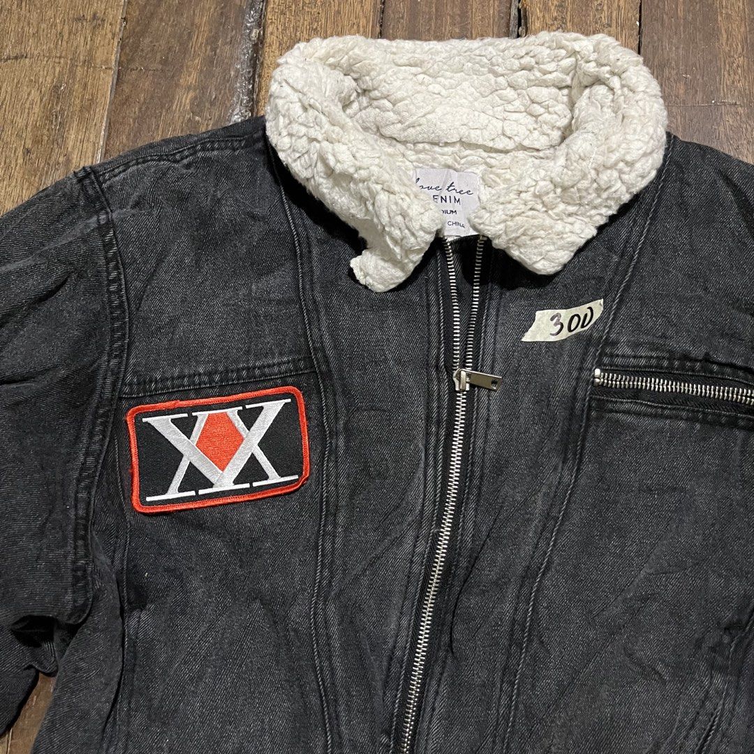 Customized Sherpa denim jacket (Category: Coats, Jackets and Outerwear) located in Caloocan City. Submitted by jpeg.vaults (Listing ID 1456225135, Image 2). Description: pang regalo sa anak nyo na nanonood anime.