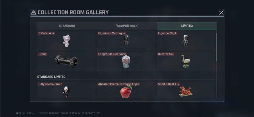 Delta force stack acc (Category: Game Gift Cards & Accounts) located in Singapore. Submitted by jdpanda (Listing ID 1456061140, Image 3). Description: have almost every thing dm for more info steam sever red skin - d wolf/hack claw /veron all knife skin can nego .