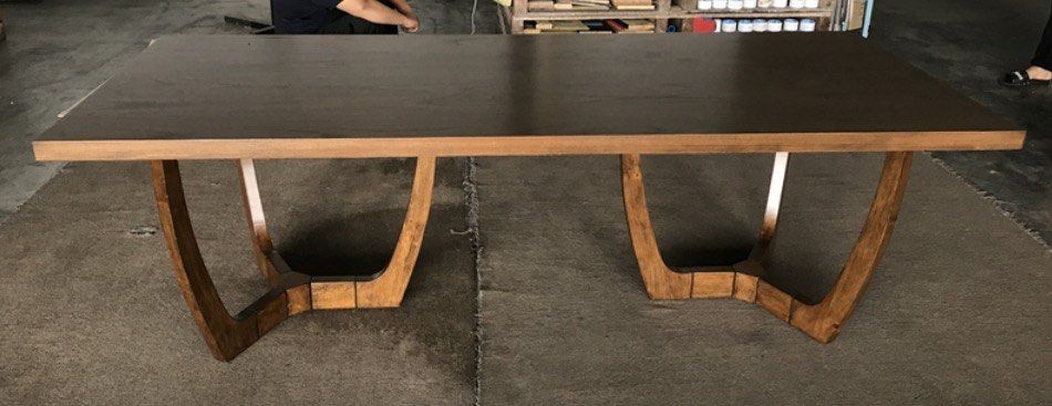 Dining Table Solid Oak imported from Denmark (Category: Tables & Sets) located in Sungai Buloh. Submitted by panadolee (Listing ID 1456055917, Image 2). Description: MEJA MAKAN SOLID OAK Brand New (meja sahaja) RM 1799 free delivery semenanjung Malaysia Imported from Denmark Materials Table Top : Solid oak + mindy veneer Table Leg : Solid oak Warna : top dan leg 109 Cocoa Size : L2.4m x W1m x H0.7m Berat : ~68.6kg Boleh add on kerusi (selesa 8 se