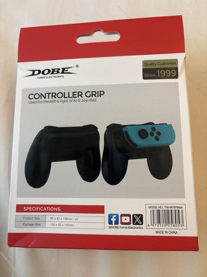 DOBE Controller Grip for Switch Oled (Category: Controllers) located in Singapore. Submitted by mosdef1 (Listing ID 1456075724, Image 2). Description: - DOBE Controller Grip for Nintendo Switch Oled - slight tear on box .