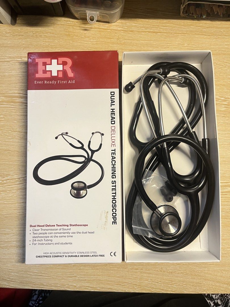 Ever Ready First Aid Dual Head Deluxe Teaching Stethoscope (Category: Medical Supplies & Tools) located in Malolos. Submitted by iyowa7323 (Listing ID 1456070008, Image 1). Description: Ever Ready First Aid Deluxe Dual-Head Teaching Stethoscope US quality Never used, good as new. Original price around ₱4,500 Price is negotiable. Can do meet ups in selected locations only preferably malolos. Can ship via lalamove or lbc (no DP full payment only wi