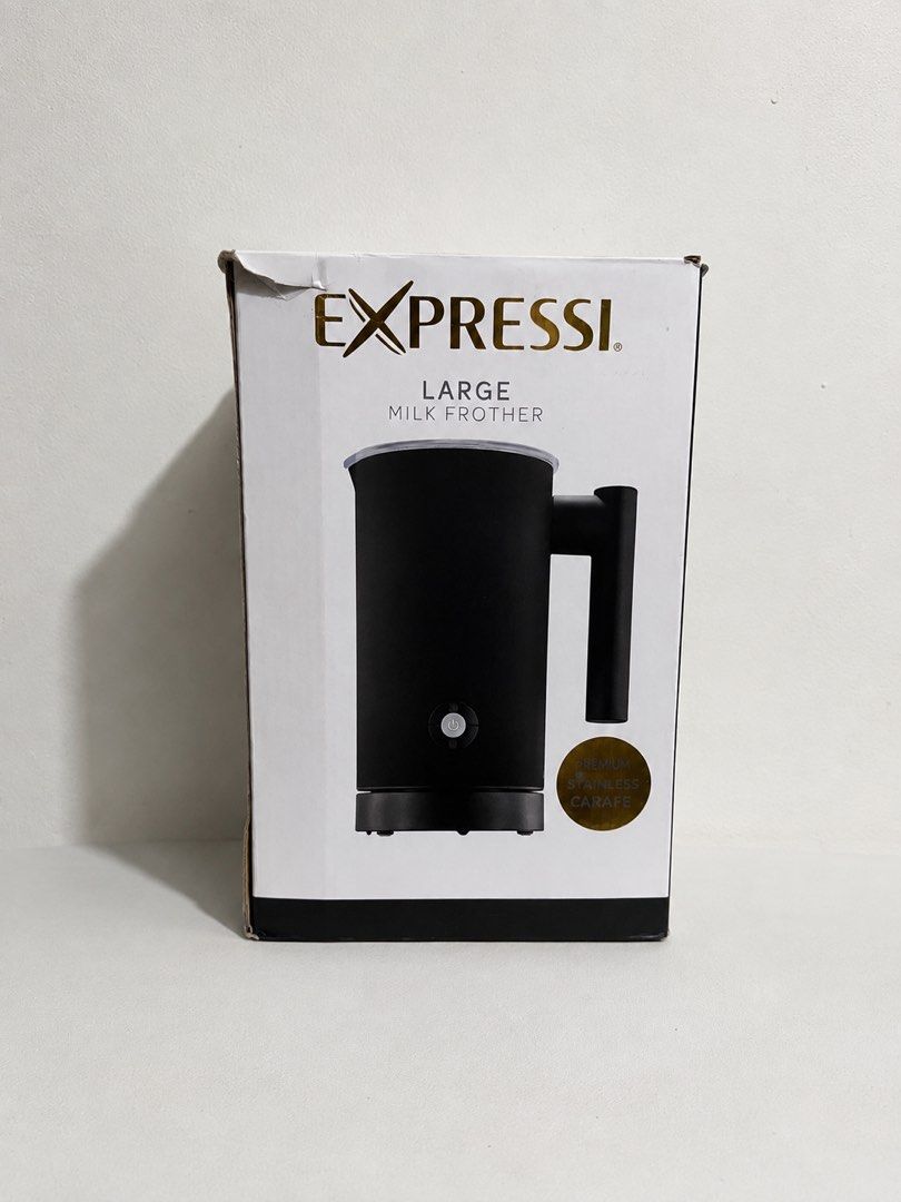 Expressi Milk Frother 500ML (Category: Coffee Machines & Makers) located in Angono. Submitted by regineraymundo (Listing ID 1456107569, Image 1). Description: Expressi Milk Frother 500ML Brand: Expressi (Brand from Australia 🇦🇺 Condition: Surplus (Good as new) 📍Angono,Rizal & Quezon city Product Details: Brand: Expressi Color: Stainless Material: Stainless Steel ☕’V’ spout milk frother for latte art, ☕’V’ shaped silicone seal on cap, Dual func