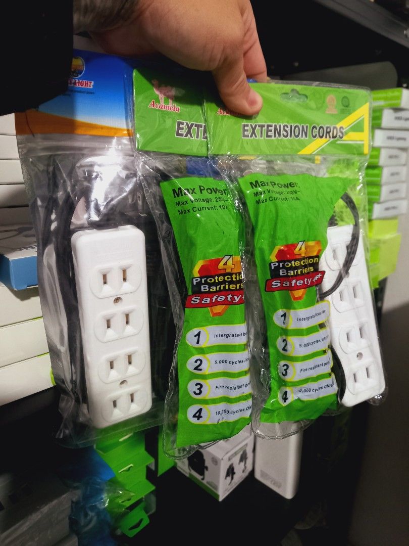 Extension Cable (Category: Electrical, Adaptors & Sockets) located in Pasig City. Submitted by gentle_jerico (Listing ID 1456073379, Image 1). Description: brandnew Extension cord.