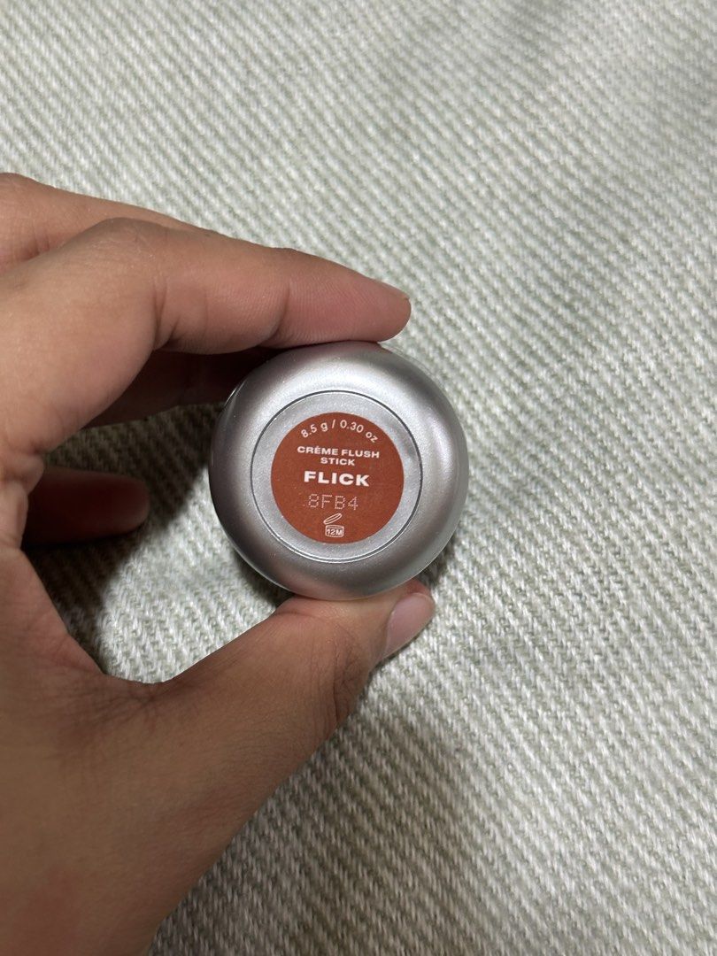 Flick Creme Flush Stick Blush (Category: Makeup) located in Taguig. Submitted by mandms09 (Listing ID 1456075844, Image 1). Description: - Product: Flick Creme Flush Stick Blush - Shade: Terracotta - Formula: Cream, blends easily - Finish: Natural flush for cheeks - Features: Compact, travel-friendly - Versatility: Suits many skin tones.