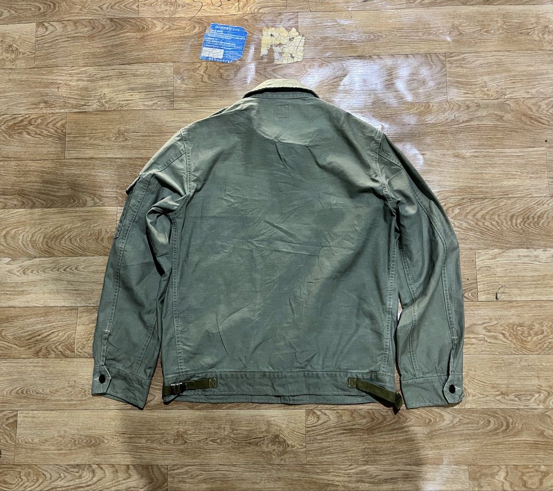 Fullcount Military field Utility Jacket (Category: Coats, Jackets and Outerwear) located in Zamboanga. Submitted by alterramz08 (Listing ID 1456199309, Image 2). Description: The item in the image is a sage/olive green Fullcount Military Field Utility Jacket, featuring classic U.S. Army vintage heritage detailing. Size 40 on tag Width 21 Length 27 Shoulder 18 sleeves 25 Excellent Condition Price ; 3,500 Pesos .