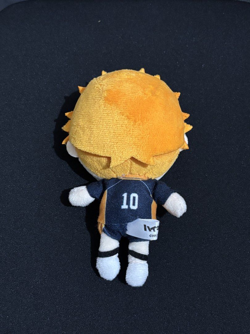 Haikyuu!! Hinata Shoyo Plush Keychain (Category: Plushies & Soft Toys) located in San Juan City. Submitted by prelaabthings (Listing ID 1456090529, Image 2). Description: - Adorable Hinata Shoyo plush toy from Haikyuu!! - Features the iconic #10 jersey - Includes a convenient ball chain for hanging - Ideal for Haikyuu!! fans and collectors - Makes a great gift!.