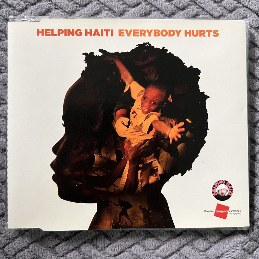 Helping Haiti - Everybody Hurts (CD Single) (Category: CDs & DVDs) located in Caloocan City. Submitted by thelittlejewelcase (Listing ID 1456055794, Image 1). Description: featuring Mariah Carey, Miley Cyrus, Bon Jovi, Westlife, Leono Lewis, Kylie Minogue and many more ...