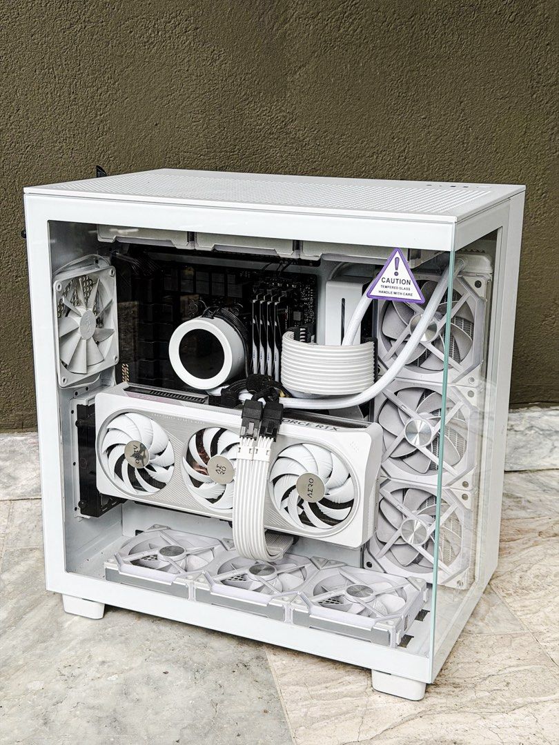 High End PC Build Computer (Category: Desktops) located in Baguio. Submitted by aeralecamerastore (Listing ID 1456163223, Image 1). Description: For Sale High End Pc Build ( Aesthetic Design , para sa mga mahilg sa white colors ) Selling Price : P 135k, sold as setttt No parts out Open for Rent To Own : 1 - 3months only with interest 📍Baguio Open for Swap sa Macbook / Sony A7V Orignal Build Price : P 210,000 No parts Out No issues Good Condition