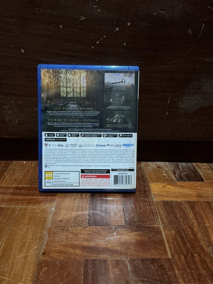 Hogwarts Legacy PS5 (Category: PlayStation) located in Muntinlupa City. Submitted by antonrizz (Listing ID 1456091360, Image 2). Description: has no scratches and still works perfectly.