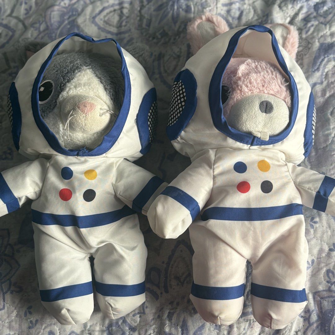 IKEA 2 Astronaut Plush Toys - Cat & Bunny (Category: Plushies & Soft Toys) located in Manila. Submitted by k11tsur11 (Listing ID 1456068328, Image 1). Description: ! Read here first ! Hii this is my acc for selling my declutering stuff All items are negotiable since its preloved Full payment only No refunds No reply within 24hrs after mine invalid I also accept COD Can ship items asap With random freebies MOP: Gcash or COD MOD: Shope checkout or 