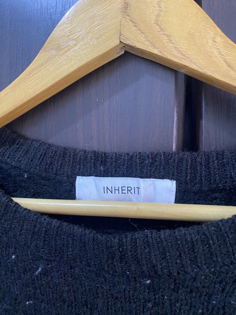 Inherit Black Crewneck Knit Sweater (Category: Coats, Jackets and Outerwear) located in Cavite. Submitted by grabanddeclutter (Listing ID 1456083362, Image 3). Description: Inherit Black Crewneck Knit Sweater • No issues in great condition po, pede sa babae at lalake. Knitted sweater ✅ • Color rate 9.6/10 • Dimensions: W18 L24 • ₱250 + SF fixed price • Location: Dasmarinas Cavite can ship via J&T (₱74 only if around ncr or luzon) or lalamove No C