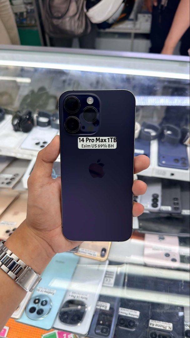 Iphone 14 Pro Max 1TB 89% BH Esim Unlock No issue (Category: iPhone 14 Series) located in San Juan City. Submitted by javedsgadgetshop (Listing ID 1456059612, Image 1). Description: INSTALLMENT OPTIONS : SPAY LATER / GGIVES / CREDIT CARD / SKYRO / HOMECREDIT (BRANDNEW) WE BUY AND SELL SO PWEDE MAGBINTA OR SWAP ! Quick Specs : 💵 Iphone 14promax •1TB •US Variant •89% batt health •Esim Unlock •95% Smoothness •No hidden issue | No Repaired •100% Aut