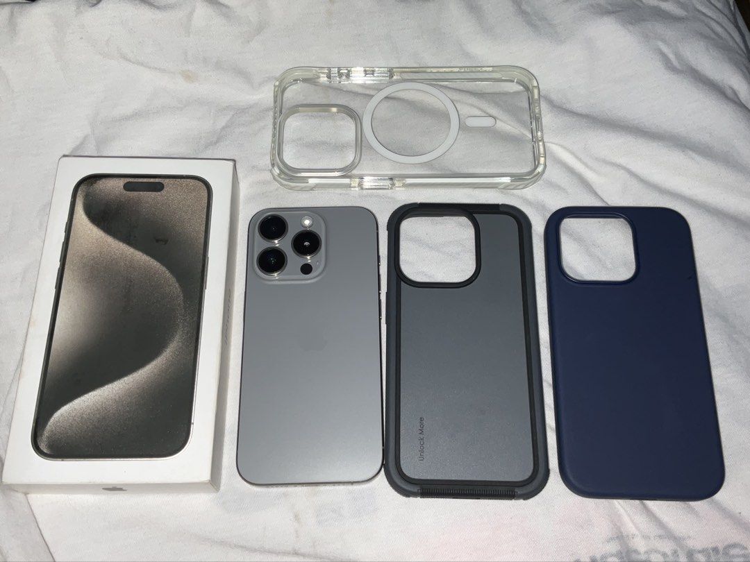 iPhone 15 Pro 256GB (Category: iPhone 15 Series) located in Caloocan City. Submitted by jhanxel (Listing ID 1456083913, Image 1). Description: Selling my personal iPhone 15 Pro in Natural Titanium No issue No repair history Openline (any sim will do) - 256GB - Natural Titanium - Battery Health: 82% - Condition: 100% smooth, no issues, no repair history, all features -working perfectly (Face ID, True Tone, cameras, etc.) Inclusions: Original Box O