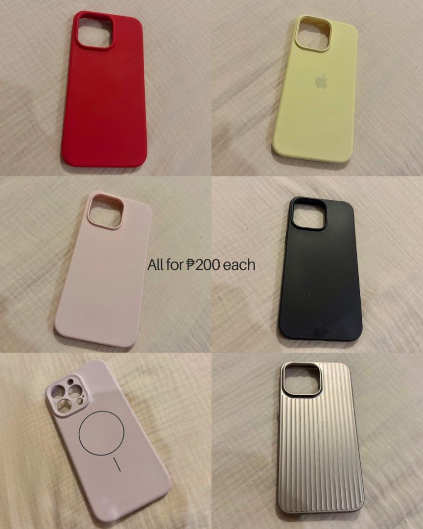 iphone 15 pro max cases (Category: Cases & Sleeves) located in Paranaque City. Submitted by closetanghelita (Listing ID 1456070252, Image 2). Description: iphone 15 pro max cases for sale decluttering cause too many cases prices indicated on photos 📍paranaque can ship with j&t or lalamove.