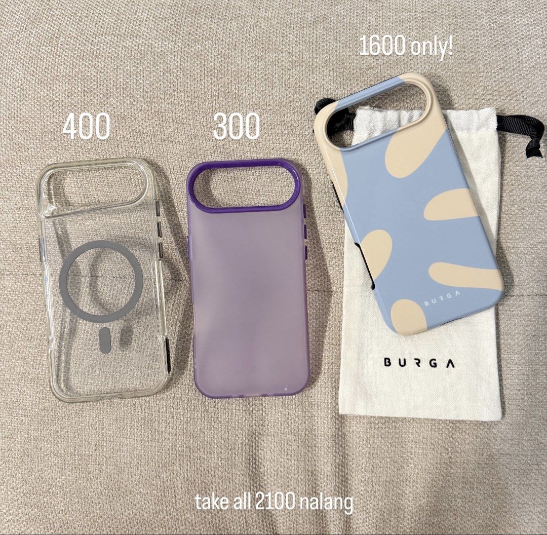 iPhone Air Case (Category: Cases & Sleeves) located in General Trias. Submitted by decluttergemz (Listing ID 1456131536, Image 1). Description: Burga is magsafe.