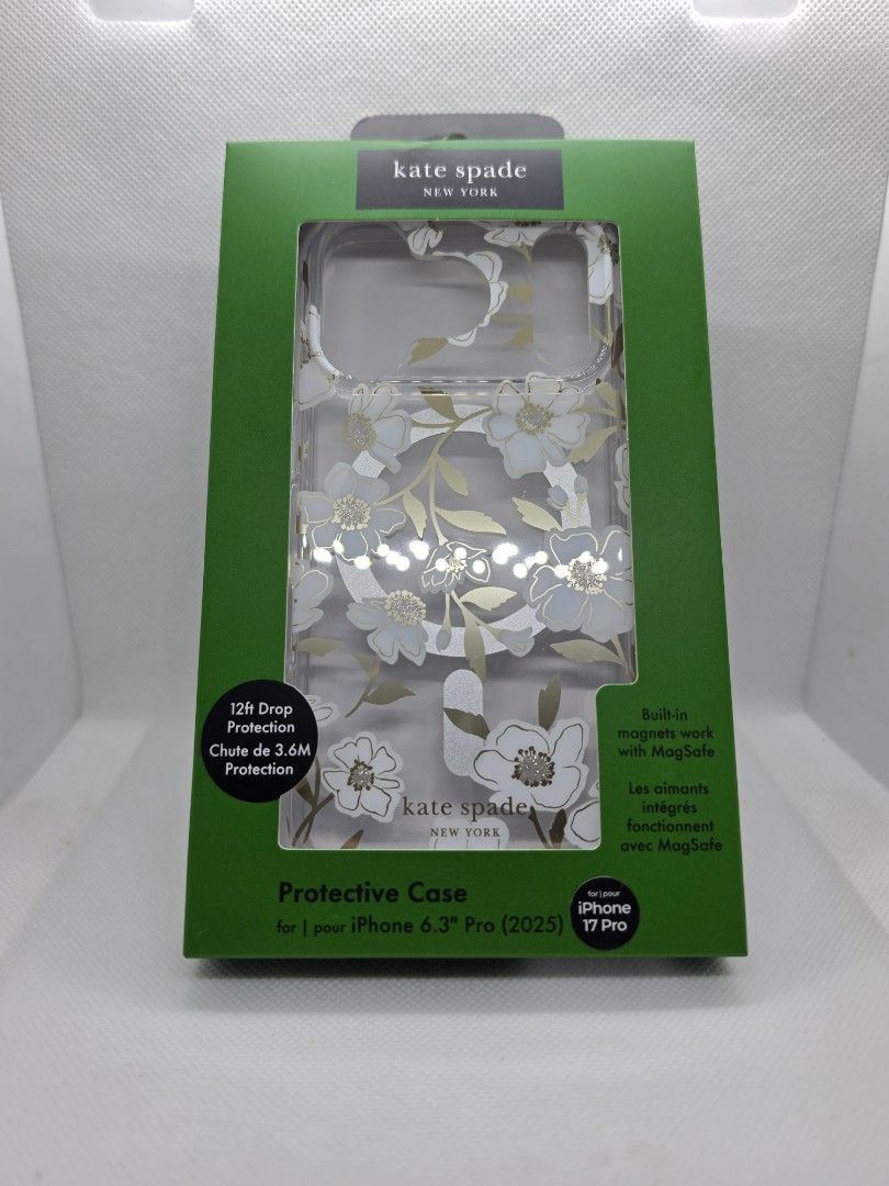 Kate spade case for iphone 17 pro (Category: Cases & Sleeves) located in Las Pinas. Submitted by jhered (Listing ID 1456215380, Image 3). Description: sale brandnew original with magsafe sale for 2300 las pinas area.