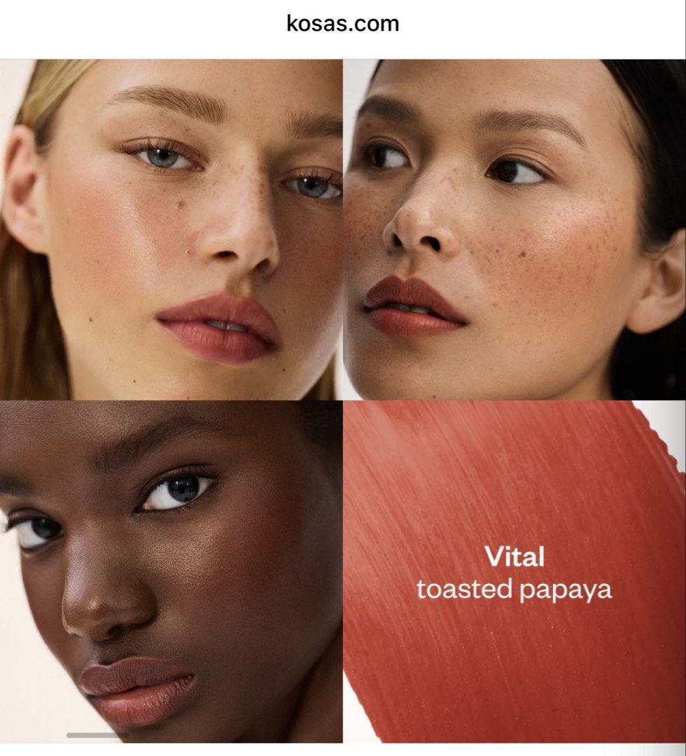 Kosas Impressionist Blush (Category: Makeup) located in Pasig City. Submitted by missclosetcleanup (Listing ID 1456142614, Image 3). Description: - Kosas Impressionist Multistick - Shade: Vital (Toasted Papaya) - Cream cheek and lip color - Provides a natural, healthy flush - Versatile for cheeks and lips - Ideal for quick and easy makeup application - Color: Warm terracotta orange.