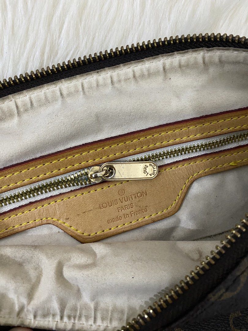 Lv Bag (Category: Luxury Bags & Wallets) located in San Antonio. Submitted by clinicallycute_. (Listing ID 1456176319, Image 3). Description: - Louis Vuitton shoulder bag - Classic monogram canvas - Genuine leather trim and strap - Secure zipper closure - Interior "Louis Vuitton Paris, Made in France" stamp - Elegant gold-tone hardware - Ideal for everyday carry.