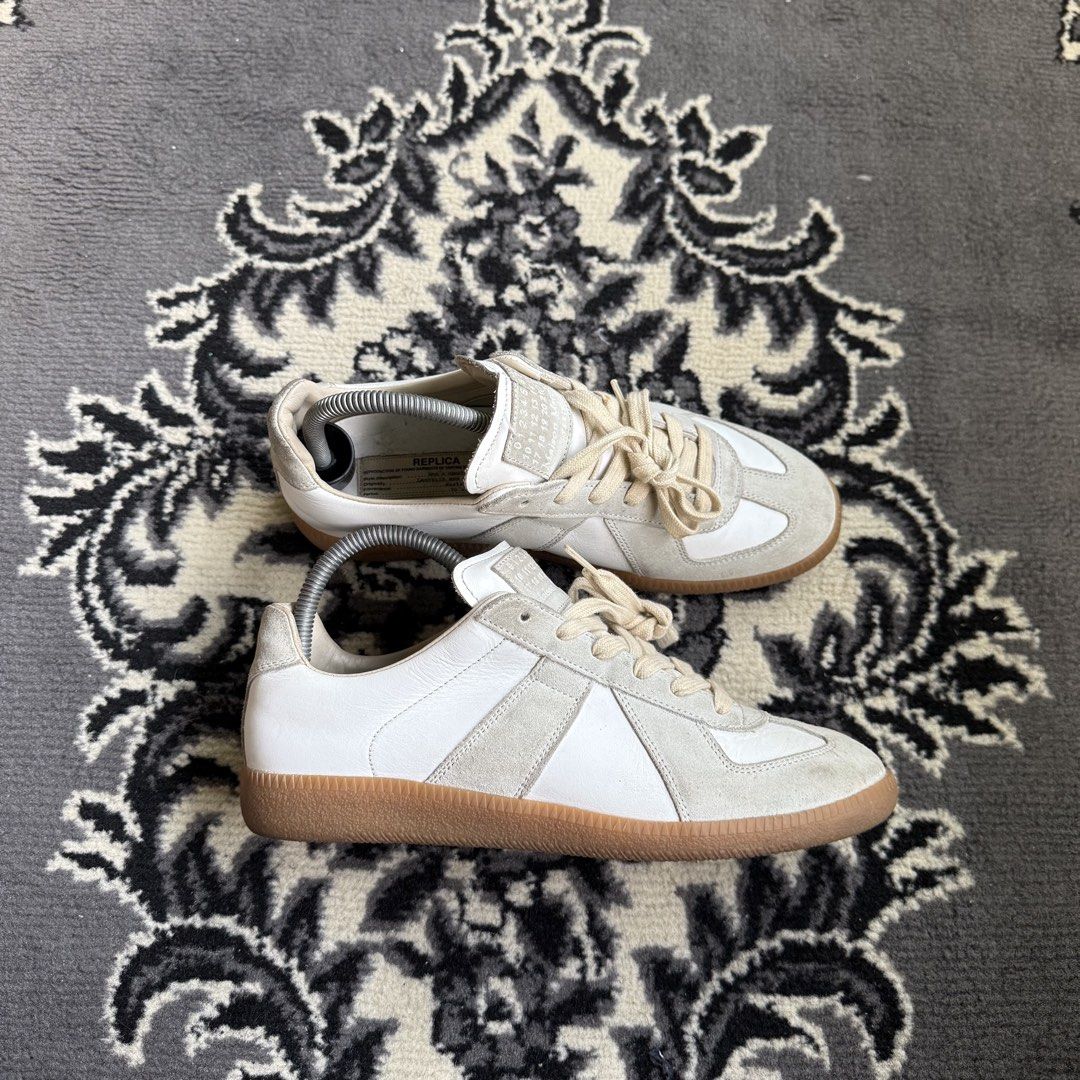 Maison Margiela Gats (Category: Sneakers) located in Quezon City. Submitted by jawnzslayer (Listing ID 1456159095, Image 1). Description: maison margiela gats no box, pair only size 39 can fit 6-6.5 mens or 7-7.5 womens worn condition .