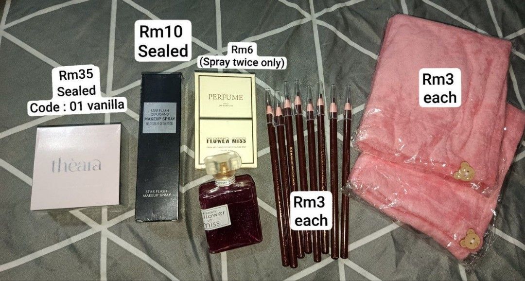 MAKEUP STUFF (Category: Makeup) located in Kuala Lumpur. Submitted by elvynn_storee (Listing ID 1456223852, Image 1). Description: On hand & got freebies too 🪄 Price exc postage onlyy can dm for more details payment through tng @ online transfer onlyy.