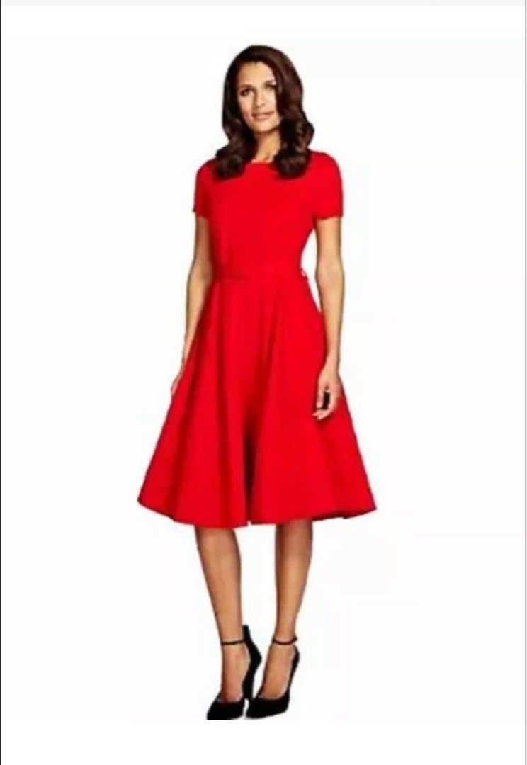 Marks and Spencer Red Textured Dress (Category: Dresses) located in Marikina City. Submitted by theconstantdeclutterer (Listing ID 1456083409, Image 2). Description: Brand new M&S red textured dress with short sleeves and matching belt. Tags attached. Medium size. Bought in London. Get this now! .