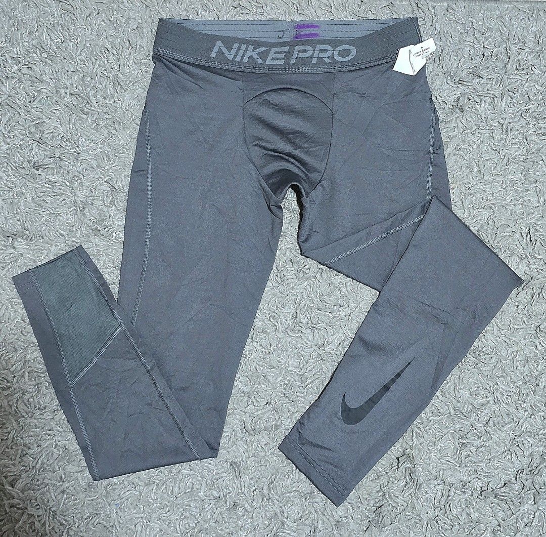 mens tights (Category: Activewear) located in Davao. Submitted by johnlord28thriftco (Listing ID 1456209677, Image 1). Description: N I K E Pro Training Tights For Cardio Training/Compression/Elastic Waistband Medium excellent.