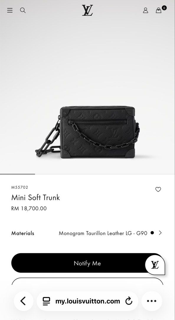 Mini Soft Trunk (Category: Bags & Wallets) located in Ampang. Submitted by jocelyn_ttt (Listing ID 1456083783, Image 2). Description: Full Set Available. Used not more than 5 times. .
